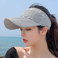 thumbnail image 4 of Travelwant Simplicity Women's UPF 50+ UV Protection Wide Brim Beach Sun Visor Hat, 4 of 8