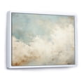 thumbnail image 2 of Designart "Neutral Clouds Minimalist Sky" Clouds Floater Framed Canvas Art Print, 2 of 5