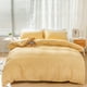 thumbnail image 4 of Juego de ropa de cama de tres piezas, sencillo, de color liso, hecho a mano, de seersucker para el hogar, 4 of 6