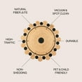 thumbnail image 3 of JONATHAN Y ANSA 5' Round Area Rug, Aurora Two-Tone Jute Hippy Circle Medallion - Black/Natural, RNF109A-5R, 3 of 6