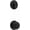 Black, variant on Kwikset 966CV-514.UNIV Cove Knob Single Cylinder Interior Pack - Black
