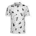 thumbnail image 2 of Funny Golf Icon Golfer Silhouette Golf Men's Polo Shirt S-5XL, 2 of 5