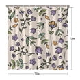 thumbnail image 5 of Waterproof Wild Floral Leaf Farmhouse Botanical Shower Curtain 72x72 Inch Boho Style Polyester Unique Shower Curtain for Bathroom Hotel Home Decor with 12 Plastic Hooks, 5 of 5