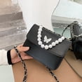thumbnail image 3 of Bolsa Moda PU Crossbody Mujeres Pearl Butterfly Shoulder Satchel (Negro) Ehuebsd Para Estrenar, 3 of 9