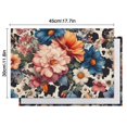 thumbnail image 5 of Pioneer Flower Floral Print Pattern Summer Placemats Table Placemats Set Of 6-Linen Kitchen Washable Placemats Table Mats 12x18 Inch Non-Slip Heat Resistant, 5 of 5