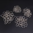 thumbnail image 1 of GOOHOCHY 120Pcs Metal D Rings Silver Double Sided Plating for DIY Belts Harness Clothes, 1 of 6