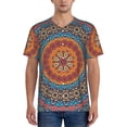 thumbnail image 4 of Haiem Hip Hop Hipster Baseball Jersey Button Down Shirts Sports Uniforms Men Women Jersey(Mandala,X-Large), 4 of 9