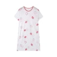 thumbnail image 4 of SROBPTY Teen Girls Dresses Print Crew Neck Short Sleeve Sleep Mid-Length Dress for 3-13Y, 4 of 4