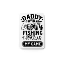 Clever Contraptions 3D Printed DaddyName Wall Art – Custom Fishing Decor for Dads – Personalized 3D Printed Sign for Garages, Cabins & Man Caves – Unique Gift for Father’s Day, Birthdays & Angling Da