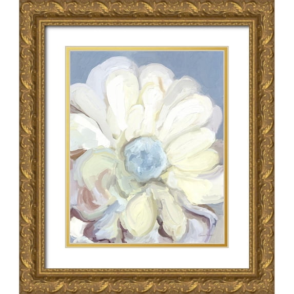 Murdock, Ramona 15x18 Gold Ornate Wood Framed with Double Matting Museum Art Print Titled - Chunky Floral I
