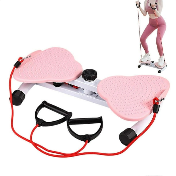 Twist Board For Exercise, Waist Sculptor Twist Machine, Noiseless, LowImpact Home Gym Equipment, Foot Massage, Pink