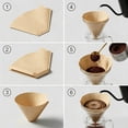 thumbnail image 2 of M Buder 200 Count Coffee Filters 2-4 Cup, Unbleached Coffee Filters, Natural Disposable Filter Paper for Coffee Maker, 2 of 8