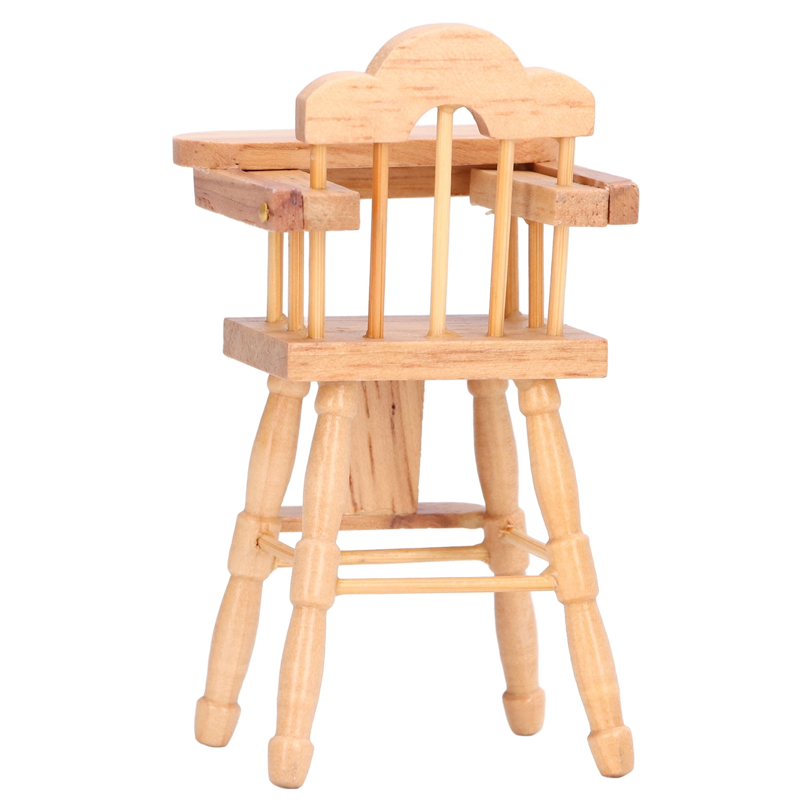 Ymiko 112 Dollhouse Baby Dining Chair Miniature Infant High Chair