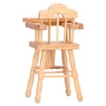 thumbnail image 2 of Dollhouse High Chair, Birch 1:12 Dollhouse Baby Dining Chair Decoration For Home Party ANGGREK No, 2 of 7