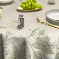 thumbnail image 4 of Spring Tablecloth 60×60 Inch Round, Plants Wild Fern Beige Washable Table Cover for Party Picnic Dinner Decor, 4 of 6