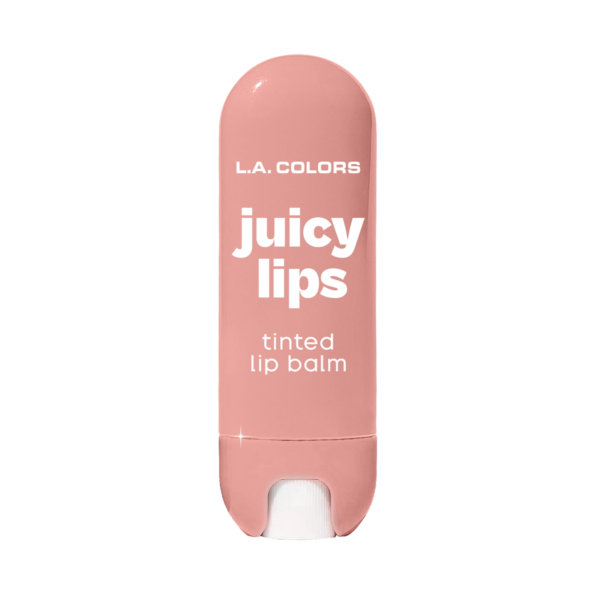 L.A. COLORS Juicy Lips Lip, Tinted Lip Balm, Butter Kiss, 0.12oz
