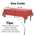 thumbnail image 3 of Red Rectangular Flannel Backed Table Cover - 54 x 108 inch - Crown Display, 3 of 7
