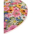 thumbnail image 6 of Unique Loom Outdoor Botanical Collection Area Rug - Petal (8' Round Multi/Blue), 6 of 8