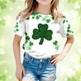 thumbnail image 1 of iTNHFP T-Shirt à Manches Courtes Col Rond Imprimé pour Garçons et Filles 8628, 1 of 3