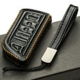 thumbnail image 5 of Vitodeco Genuine Leather Smart Key Fob Case with Leather Key Strap Compatible for Acura MDX, Acura RDX 2022 -2023 (5-Button, Black), 5 of 6