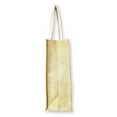 thumbnail image 3 of Vintage Style Jute with Cotton Pocket Reusable Large Tote Grocery Shopping Bag -Natural Color, 3 of 5