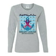 thumbnail image 2 of Wild Bobby Faith Hope Love Breast Cancer Awareness Anchor Breast Cancer Awareness Women Graphic Long Sleeve Tee, Heather Grey, Large, 2 of 6