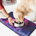 thumbnail image 2 of Space Geek Dog Feeding Mat, Nebula Cosmic Pet Food Mat, Waterproof Non-Slip Bowl Pad, Astronaut Design, Large Size, 2 of 4