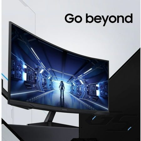 Samsung - Odyssey G5 32" LED Curved WQHD FreeSync Monitor with HDR (HDMI) - Black