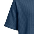 thumbnail image 4 of TAGOLD Mens Summer Short Sleeve V-Neck Blouses & Shirts Solid Color Sports Casual Wear Top, 4 of 4