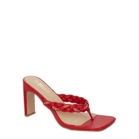 

Mudd Women s Braided Strap High Heel Sandals Sizes 6-11