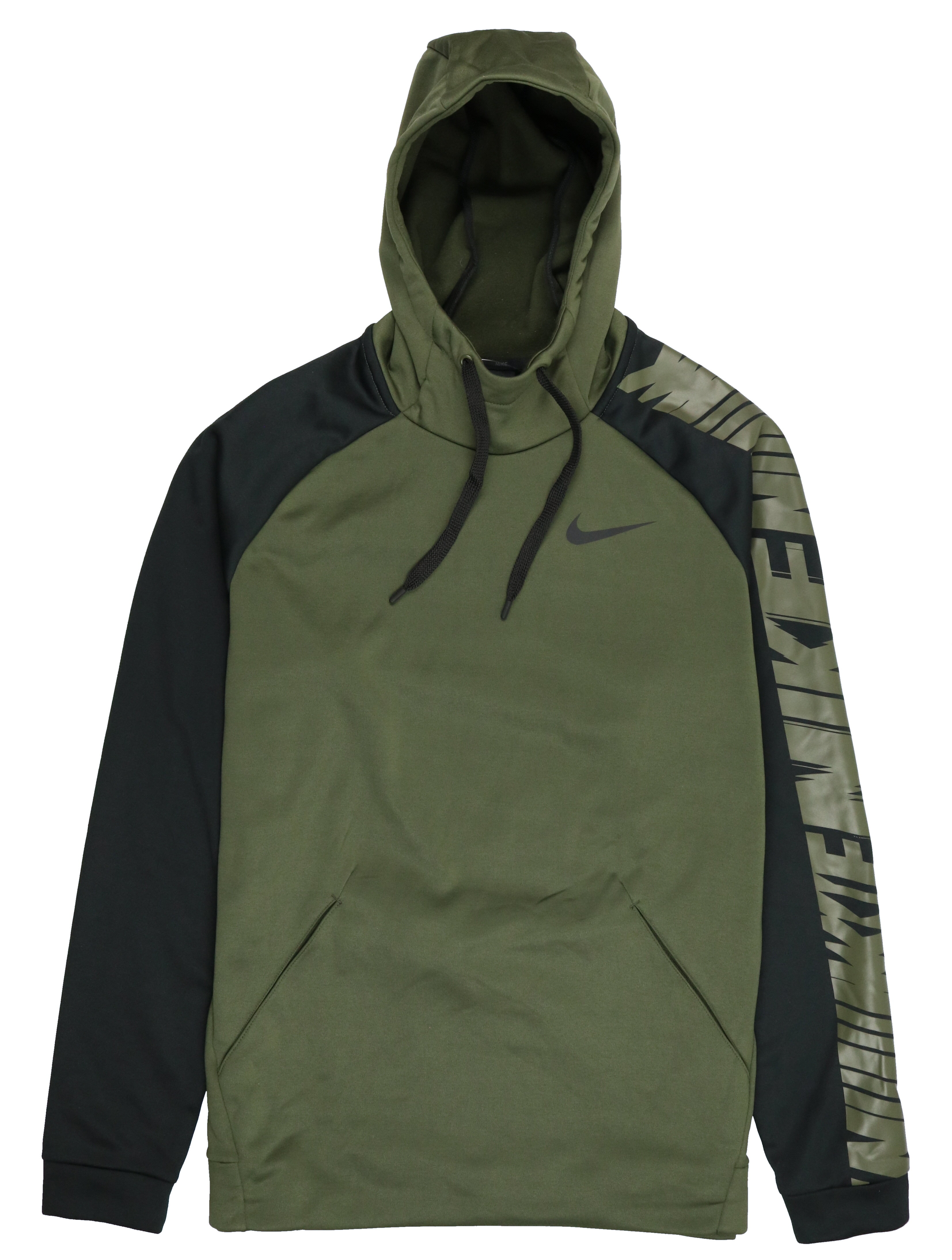 Nike - Nike Men's Therma Fleece Pullover Training Hoodie Large Olive Green Black JDI - Walmart