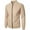 Khaki, variant on Xysaqa Mens Casual Jacket Slim Fitted Lightweight Jacket Spring Fall Workout Running Jacket Varsities Baseball Coat with Full Zip Up Navy