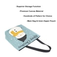 thumbnail image 3 of Large Canvas Bag 13.5x5.1x15 Inch Canvas Bag Shopping Canvas Bag Suitable For Outing Shopping Travel Out Of Large Capacity Storage Cute Merry Christmas Snowman, 3 of 9