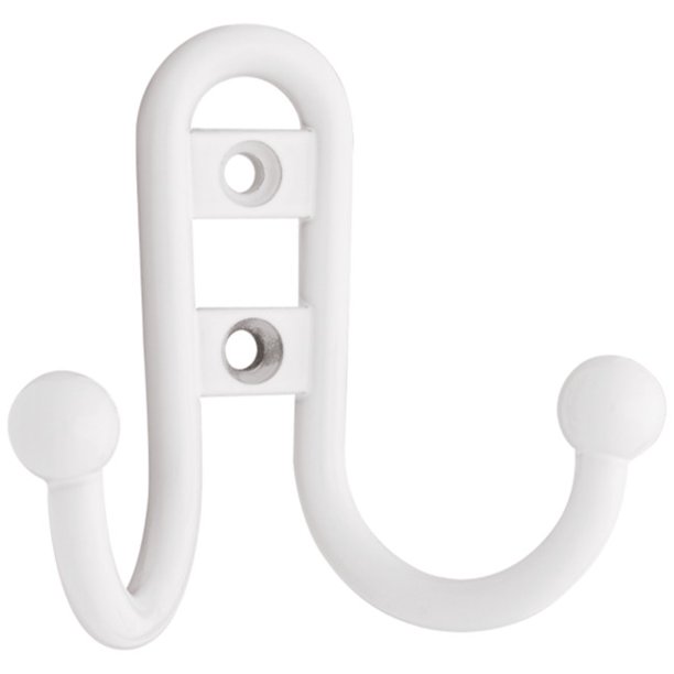 Brainerd Double Robe Hook with Ball End, Available in Multiple Colors