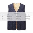 thumbnail image 3 of Men Jacket Vest Buttom Down Puffer Quilted Jacket Fall Fashion 2026 Winter Coats with Pockets，Lightweight Warm Sleeveless Jackets for Travel Hiking Running Walking Fishing Blue 2XL, 3 of 6