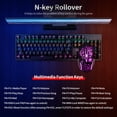 thumbnail image 4 of Ajazz Mechanical Keyboard Mouse Combo USB Wired Gaming Keyboard Mouse Set 104 Keys Mixed Light Keyboard with Black Switch, 4 of 8