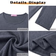 thumbnail image 5 of MOSHU 3 Pack T Shirts for Women Crew Neck Plus Size Women Shirts Long Sleeve Tees Casual Basic Fall Tops, 5 of 9