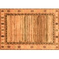 thumbnail image 1 of Ahgly Company Indoor Rectangle Abstract Orange Modern Area Rugs, 4' x 6', 1 of 4