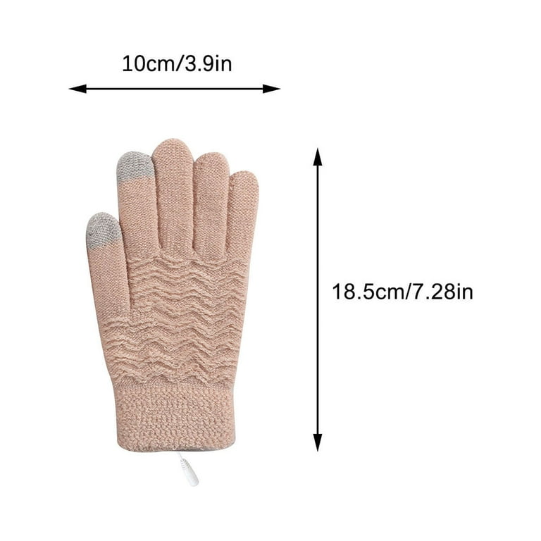 TMOYZQ USB Heated Gloves for Men Women, Winter Warm Heated Gloves