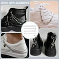 thumbnail image 3 of 12pcs Shoe Chains Shoelace Charms Boot Decorations Heart Star Charms with 2 Styles Chains Goth Punk Style Chains for Sneakers High Heels Purse Keychain Accessories 1.3~6.5 Inch grey, 3 of 5