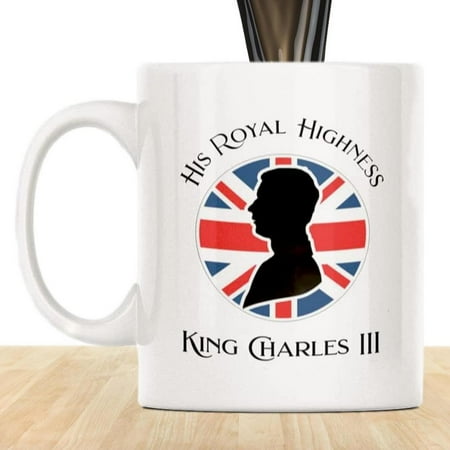 

King Charles III Mug | United Kingdom King Charles III Mug 2022 | White Funny Sarcasm Coffee Cup Gifts for Kids & Adults God Save The King 11OZ