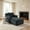 DARK GREY, variant on AUU Modern Corduroy Single Chaise Sofa, No Assembly Required, Sleeper for Living Room Office Apartment