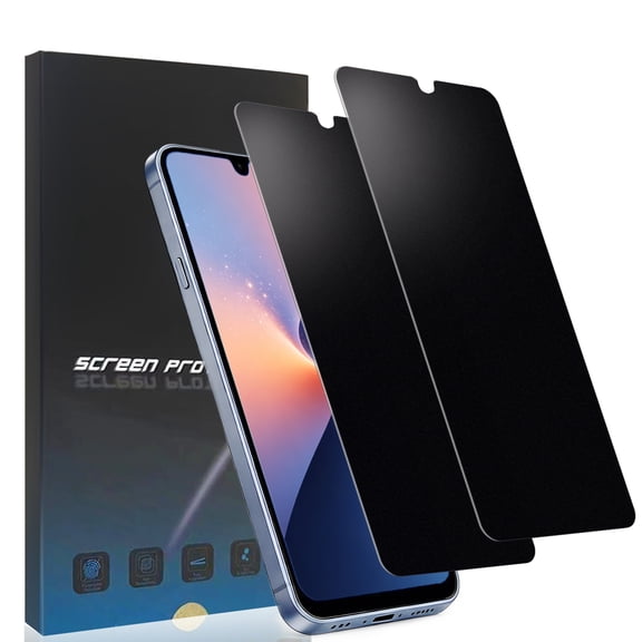 ZYQEEE 2 Pack Matte Privacy Screen Protector for Samsung Galaxy A14 5G - 6.6", Anti Glare, Anti Fingerprint, Anti Spy Tempered Glass,Support Finger ID Protective Glass