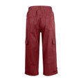 thumbnail image 6 of Busydd Capri Pants for Women Solid Color High Waisted Leggings for Women Summer Trendy Stretch Yoga Pants Casual Gym Sweatpants with Pockets 2XL, 6 of 8