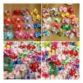 thumbnail image 4 of 50 Pcs Dog Bows Clips, Trianu Bulk Cute Pet Small Dog Hair Grooming Bows Clips, Handmade Yorkie Dog Hair Bows with Metal Clips, Bows for Dogs for Puppy Dog Hair Accessories, Assorted Colors, 4 of 7