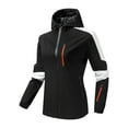 thumbnail image 1 of Gibobby Chaquetas de tartán elegante Color sólido a de viento primavera y otoño parejas con chaqueta de tormenta cortavientos (Negro, L), 1 of 2