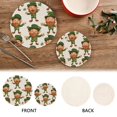 thumbnail image 4 of Wobogo Cartoon Leprechauns Pattern on White Background Trivets Potholders Set of 2 Cotton Woven Round Hot Plate Mats for Hot Dishes Bowls Teapots, 4 of 7