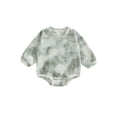 thumbnail image 1 of Douhoow Baby Autumn Casual Romper Boys Girls Tie Dye Print Long Sleeve O-neck Loose Jumpsuits, 1 of 8