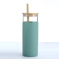 thumbnail image 1 of Hbdhejl 500Ml Water Cup With Lid Shatterproof Glass Assorted Iced Coffee Tumbler Straw Bottle For Home, 1 of 4