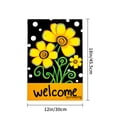 thumbnail image 4 of Amhnf Yellow Daisies Welcome Garden Flag For Home Outdoor Garden Yard Decor 12x18 inch, 4 of 5